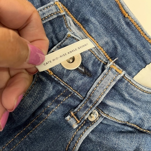 Rag and bone cate  mid-rise ankle skinny raw hem jeans size 24 - Picture 10 of 12